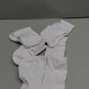 Rehelu Womens Crew Socks Cotton Long Gym Socks Lightweight Athletic Running Socks, 9-11, White