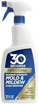 30 SECONDS Pro Mold and Mildew Stain Remover | Scrub Free | Brighter Results Instantly | Ready To Use | 32 Fl. Oz.