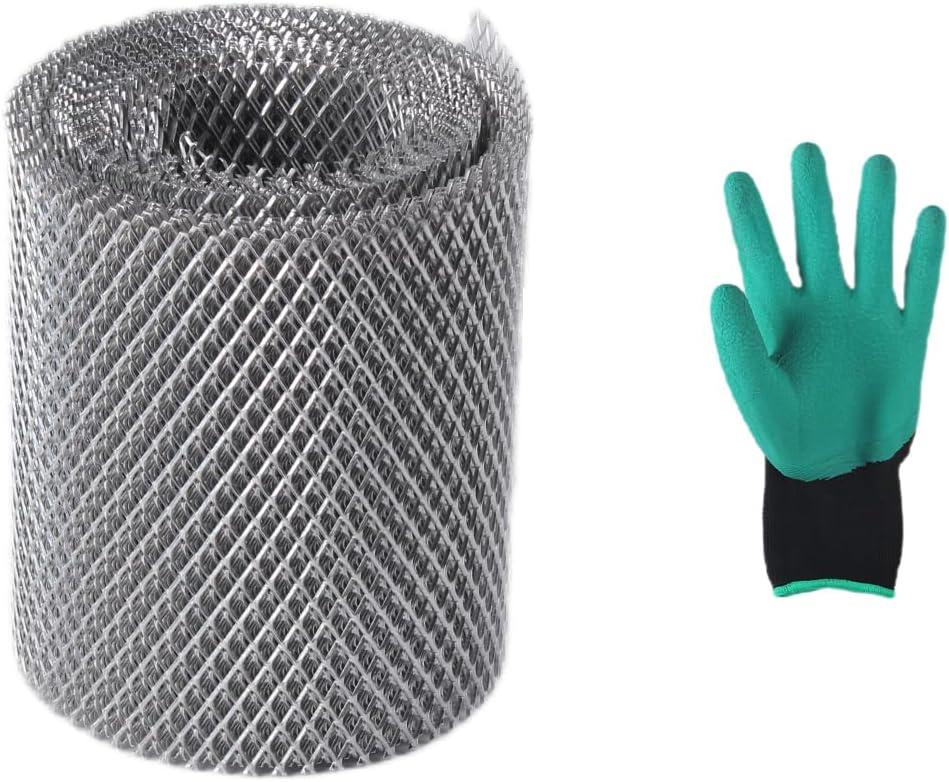 Aluminum Gutter Guard Mesh Roll,Leaf Guards for Gutters Gutter Covers Screen Rain Gutter Protector downspout Guard(5 inch x 50feet)