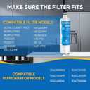 PUREPLUS BORPLFTR50 Replacement for Bosch 11025825 Ultra Clarity Pro Refrigerator Water Filter, Compatible with 12033030, 12028325,11025825, BORPLFTR55, WFC100MF, B36CT80SNS, B36CL80ENS, 1Pack