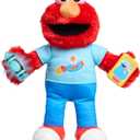 Just Play Sesame Street 13-inch Learning Elmo Plush Stuffed Animal with 50+ Phrases, Lights, Sounds, & Motion, Learning and Education, Kids Toys for Ages 18 Month