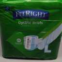 FitRight Adult Diapers, Extra Heavy Absorbency, L (Waist Size 44in-56in), 20 Count, OptiFit Incontinence Briefs for Men and Women, Disposable, Moisture Wicking, Leak Protection,