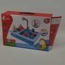 CUTE STONE Color Changing Kitchen Sink Toys, Children Electric Dishwasher Playing Toy with Running Water, Upgraded Faucet, Automatic Water Cycle System Play House Pretend Role Play Toys for Boys Girls