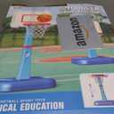 Toddler Basketball Hoop Indoor for Age 1 2 3, Adjustable Kids Basketball Hoop, Mini Basketball Hoop with 3 Balls for Outdoor Poolside, Christmas Birthday Sport Toys Gifts for Baby Boys Girls Age 1-3