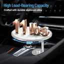 Car Tray Table & Car Desk for Laptop with 2 Risers and Anti-Slip Pad, 360 Rotating Cup Holder for Working and Eating Compatible with Tesla Model 3/Y/S, Ford F150/Explorer/Maverick & Most Vehicles/EV