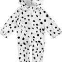 HollyHOME Baby Romper Dalmatians Puppy Cosplay Costume - Cuddly Dog Toddler One-Piece Jumpsuit Animal Clothing, 6-12months
