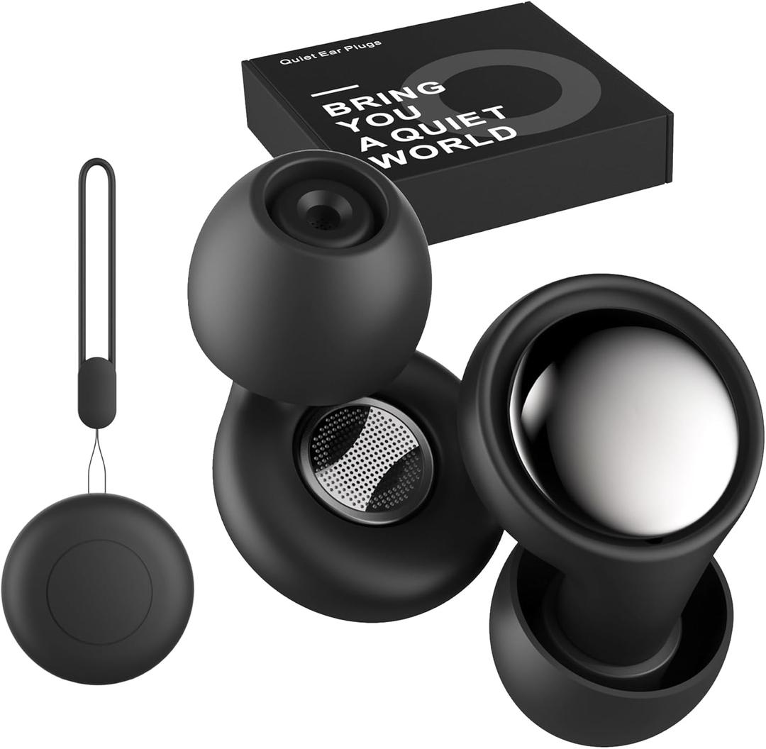 2025 Upgraded Ear Plugs for Sleeping Noise Cancelling, NRR 45dB EarPlugs for Sleeping, Concerts & Festivals, Traveling, Studying, Focus, Reusable, Ear Protection, 7 Pair Silicone Eartips