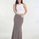 3 Pack Women's Maxi Skirts Long Flowy High Waisted Summer Work Casual Party (L)