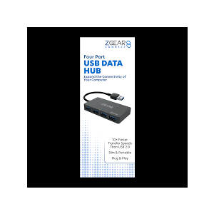 ZGEAR 4 PORT USB DATA HUB