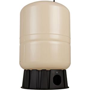 Red Lion RL44A - 44-Gallon Vertical Pre-Charged Pressure Tank with Thermoplastic Base for Well Pumps, 1.25-Inch FNPT Elbow System Connection, Almond, 604684