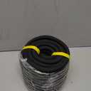 Double Braided Polyester Rope (1/2 in x 100 ft) Strong Arborist Rigging Rope 48 Strands for Tree Work Climbing Pulling Sailing, Black