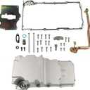 Silscvtt Aluminum Oil Pan Kit Low Profile Ls Oil Pan Replacement for Classic Car Muscle Car Trucks LS1 LS2 LS3 LS6 LSX Engines 1955-1987 302-1