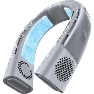 TORRAS COOLiFY 2S Neck Fan, 3 Model, 3-28H Extended Battery Life, Neck Fans that Blow Cold Air, Neck Air Conditioner, Cooling Neck Fan for Work, Hiking, Travel. Gifts for Dad Husband Father, Grey