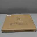 12"x16" Clear Acrylic Serving Tray with Golden Handles, Sturdy Huge Capacity Acrylic Tray for Coffee, Juice, Kitchen and Desk Organizer, Storage Tray (12"x16")