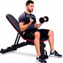 DERACY Adjustable Weight Bench for Full Body Workout, Incline and Decline Weight Bench for Indoor Workout, Home Gym