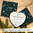 2 x Sister Christmas Ornament 2025 - Sisters are Like Stars Keepsake Gift, Appreciation Sister Gifts for Christmas, Birthday, Exchange Gifts for Friends, Soul Sisters, Ceramic Ornament for Hanging Decor