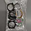 8 Pack Case for Garmin Fenix 8 AMOLED Screen Protector, Hard PC Bumper Overall Protective Tempered Glass Cover Accessories for Women Men (Garmin Fenix 8 51mm AMOLED