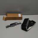 Nefelibata Guitar Strap with Pick Pocket,2.3 inch Porter Style Vegan Leather Carving Guitar Straps,60s Vintage StyleBlack