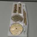 zeochyni Set of 6 French Gold Taper Candle Holders Candlestick Holders, Decor Candle Stick Candle Holder for Table or Mantel Centerpiece, Wedding, Dinning, Party Home Decor