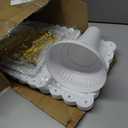 12 Pcs Dessert Table Display Stand Set Include 5 Cupcake Holder/ Cup Cake Tier Tower 1 Round Lace Cake Stand and 6 Serving Tray Combo for Party Birthday Baby Shower Wedding Square(White)