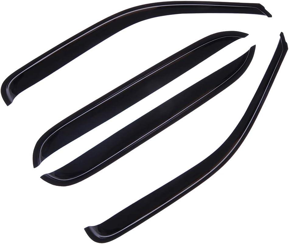 SCITOO Outside Mount Window Visor Deflector Rain Guard Dark Smoke, 4 Pcs Set Fit for 1999-2006 for Chevrolet Silverado 1500