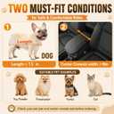 Center Console Dog Car Seat, Gray Booster for Small Dogs & Cats
