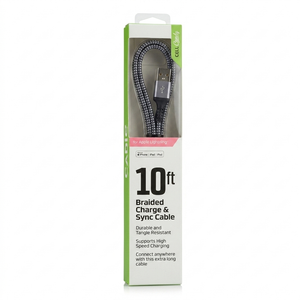 CELLCandy 10 Ft Braided Charge for Apple Lightning