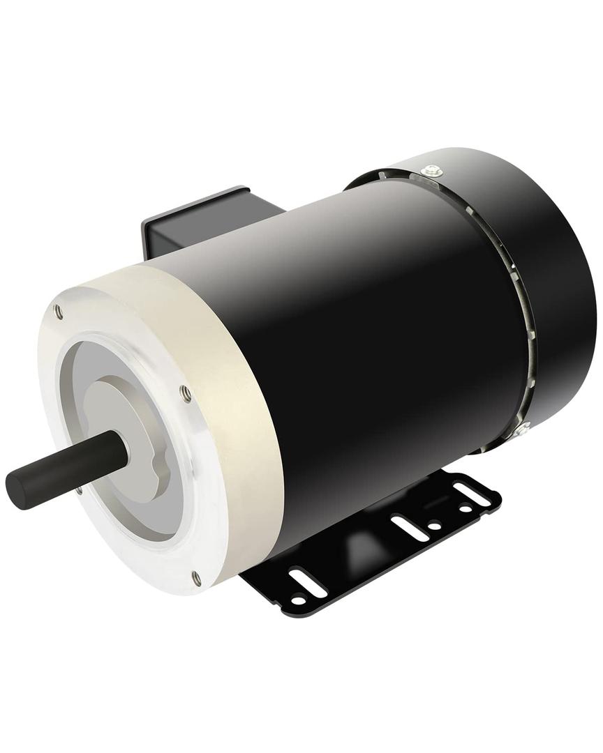 Electric Motor, 1HP Air Compressor Motor, 1725 RPM General Purpose Motor, Three Phase Motor 56C Frame 5/8" Shaft Diameter Rolled Steel Shell 60HZ 230V/460V TEFC