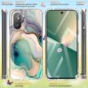 for oneplus 15R case Marble and Flowers Slim Anti-Drop Shockproof Protective Soft Shockproof Clear Phone Protective Covers 6.83 Inch (Alpine Lake)