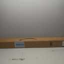 1 1/8 Inch Diameter Curtain Rods, 36-72 Telescoping Large Single Window Drapery Rod Heavy Duty With Adjustable Modern Brackets, Matte Black