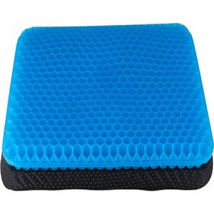 Yimiyaa Gel Seat Cushion, Double Thick Egg Gel Cushion for Pressure Pain Relief, Breathable Wheelchair Cushion Chair Pads for Car Seat Office Chair