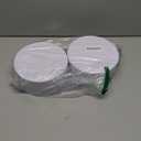 Premium Cookie Tin (2 Pack) Pure White, Elegant Classy Empty - Cookie Gift Tins, Round, Extra Thick Steel