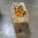 Inflatable Mirror Ball,Silver & Gold & Iridescent Giant Mirror Balloon,Big Shinny Balls,Reusable PVC Hanging Disco Sphere For Party & Wedding & Event Decoration (Gold, 39in 3.3ft 1m)