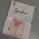 GRANKEE Women's High Waisted Breathable Seamless Thong Panties,No Show Workout Underwear,Comfortable Cotton Crotch, 6 Pack (Medium, Black/Caramel/Purple/Olive Green/Lavender/Light Grey)