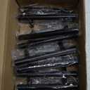 Estmoon 9 Pack Cabinet Handles Matte Black Cabinet Pulls with 3 Inch Hole Center, Stainless Steel Kitchen Cabinet Handles Black Kitchen Handles for Cabinets and Drawers, 76mm Hole Centers