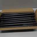 2 Pack String Light Poles for Deck 5Ft Metal Poles Fence/Railing Mount Outdoor Handrail Stand with Hanging Hooks 1" Diameter for Outside Patio Backyard Garden Wedding Party