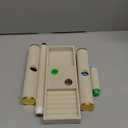 Jewelry Holder Stand,2 Tier Necklace Bracelet Organizer with Tray,Jewelry Displays for Selling Bangles Scrunchie Hair ties Watches and Chains (Beige)