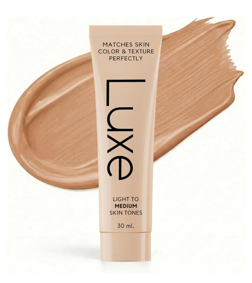 Luxe Color Changing Foundation for Women – Instantly Adapts to Your Skin Tone – Buildable Light-to-Medium Coverage – 12-Hour Wear – Natural Dewy Finish - Medium