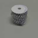 INSPIRELLE 99 Feet Silver Christmas Tree Beads Artificial Pearls Garland Chain Plastic Bead Roll for DIY Christmas Wedding Decoration