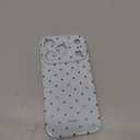for iPhone 17 Case Blue Cute Polka Dot Pattern | Shockproof Silicone TPU PC Protective Cover for Girls Women, Fashion Design with Camera Protection, Wireless Charging