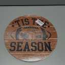 2 x Fall Football Vintage Wooden Hanging Sign Tis The Season Autumn Thanksgiving Wall Door Decor Fall Decorations for Home Office Classroom Party Living Room Porch Indoor Outdoor
