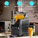 VNN Slushie Machine - 92 oz Slushy Machine for Home No Ice Needed, Frozen Drink & Slushie Machine, 5 Preset Programs, Auto-Clean, Suitable for Margaritas, Smoothies, Milkshakes, Black