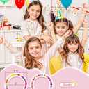 Christmas Gifts for Grandkids, Birthday Gifts for 4 5 6 7 8 9 10 11 12 Year Old Girl, Initial Makeup Toiletry Bag, Stocking Stuffers for Kids, Kindergarten Graduation Gifts, Cute Trendy Stuff (Small)