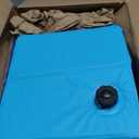 Sloosh Foldable Dog Kiddie Pool - Portable Hard Plastic Doggie Swimming Pool, Anti-Slip Collapsible Pets Bath Tub Suitable for Kids Indoor Outdoor Backyard Use (Blue, 32" x 8")