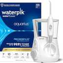 Waterpik Aquarius Water Flosser For Teeth Cleaning, Gums, Braces, Dental Care, Electric Power With 10 Settings, 7 Tips For Multiple Users And Needs, ADA Accepted, White WP-660 