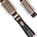 DAILYLIFE Rotating Hair Dryer Brush, Hot Air Brush with 2 Brushes (1.5" & 2"), ALCI Safety Plug and Ionic Technology, More Shine and Less Frizz