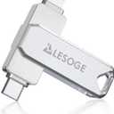 MFi Certified Flash Drive 256GB for iPhone USB Memory Stick, USB Stick High Speed Thumb Drives Photo Stick External Storage for iPhone/iPad/Android/PC (Silver)