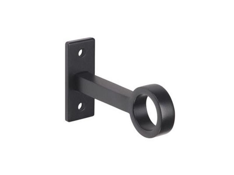 2 -Pack Matte Black Curtain Rod Brackets