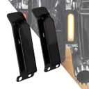 HDBUBALUS LED Saddlebag Support Inserts Turn Signal Filler Panel Brake Tail Lights Fit For Harley Electra Glide Road King Ultra Limited 2014-2024 (Black Housing Smoke Lens)