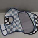 GRID STYLE | GLLQUEN BABY WATERPROOF BIBS 3 PACK | 3-24 MONTHS